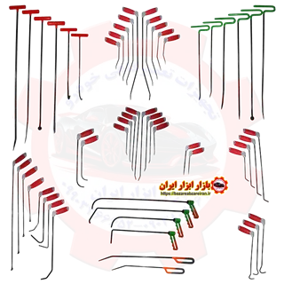 میله های صافکاری PDR ترک دسته آمریکایی 55 پارچه با 4 گردون