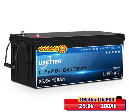 باتری لیتیومی 100 آمپر ساعت 25/6 ولت برند UBetter