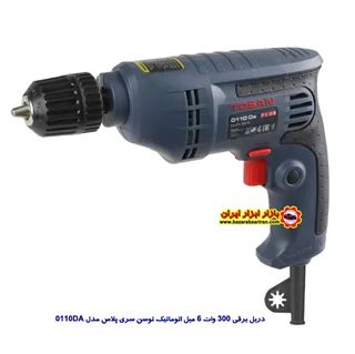 دریل برقی 300 وات 6 میل اتوماتیک توسن سری پلاس مدل 0110DA
